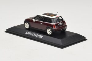 Mini Cooper S R53 Dunkelrot Mit Panoramadach Minichamps 1:43 MINI019 Metall — Bild 3 von 4