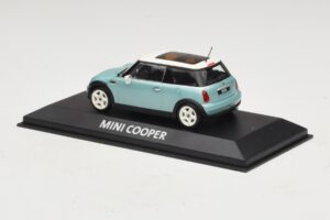 Mini Cooper S R53 Hellblau Metallic Mit Panoramadach Minichamps 1:43 MINI018 Metall — Bild 3 von 4