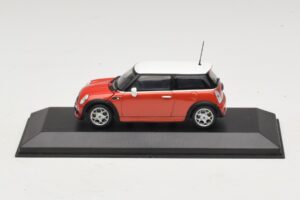 Mini Cooper S R53 Rot Mit Weißem Dach Minichamps 1:43 MINI025 Metall