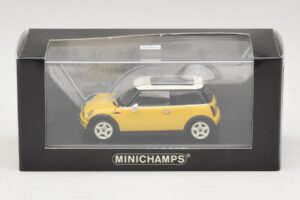 Mini Cooper S R53 Gelb Mit Gelbem Panoramadach Minichamps 1:43 MINI029 Metall — Bild 4 von 4