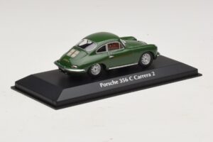 Porsche 356C Carrera 2 Dunkelgrün Maxichamps 1:43 940062360 Metall — Bild 2 von 5