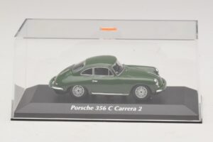 Porsche 356C Carrera 2 Dunkelgrün Maxichamps 1:43 940062360 Metall — Bild 4 von 5