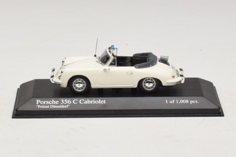 Porsche 356C Cabriolet Polizei Dusseldorf Minichamps 1:43 430062391 Metall