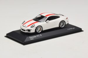 Porsche 911 991.1 R Weiß Mit Roten Streifen Minichamps 1:43 410066220 Metall — Bild 3 von 6