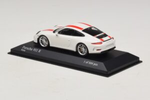 Porsche 911 991.1 R Weiß Mit Roten Streifen Minichamps 1:43 410066220 Metall — Bild 4 von 6