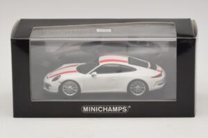 Porsche 911 991.1 R Weiß Mit Roten Streifen Minichamps 1:43 410066220 Metall — Bild 6 von 6