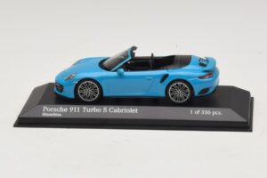 Porsche 911 991.1 Turbo S Cabriolet Blau Minichamps 1:43 Porsche 911 991.1 Turbo S Cabriolet Blau Minichamps 1:43 410067182 Metall