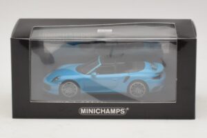 Porsche 911 991.1 Turbo S Cabriolet Blau Minichamps 1:43 410067182 Metall — Bild 5 von 5