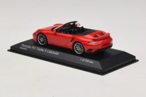Porsche 911 991.1 Turbo S Cabriolet Rot Minichamps 1:43 410067180 Metall — Bild 3 von 5