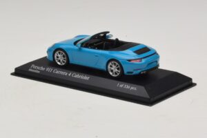 Porsche 911 991.2 Carrera 4 Cabriolet Blau Minichamps 1:43 410067232 Metall — Bild 3 von 5