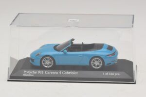 Porsche 911 991.2 Carrera 4 Cabriolet Blau Minichamps 1:43 410067232 Metall — Bild 4 von 5