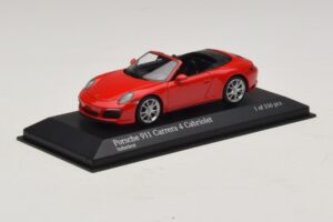 Porsche 911 991.2 Carrera 4 Cabriolet Rot Minichamps 1:43 410067230 Metall — Bild 2 von 5
