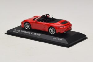 Porsche 911 991.2 Carrera 4 Cabriolet Rot Minichamps 1:43 410067230 Metall — Bild 3 von 5