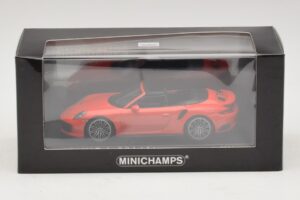 Porsche 911 991 Turbo S Cabriolet Orange Minichamps 1:43 410067181 Metall — Bild 5 von 5