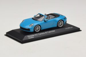Porsche 911 992 Carrera 4S Cabriolet Blau Minichamps 1:43 410069332 Metall — Bild 2 von 5