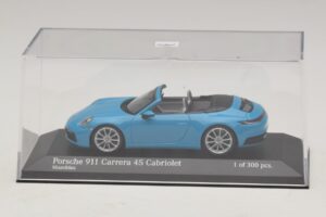 Porsche 911 992 Carrera 4S Cabriolet Blau Minichamps 1:43 410069332 Metall — Bild 4 von 5
