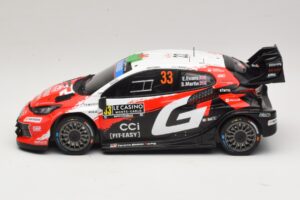 Toyota GR Yaris Rally1 #33 E. Evans / S. Martin Rally Monte Carlo 2026 IXO 1:18 18RMC269B Metall — Bild 3 von 6