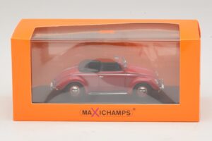 Volkswagen Hebmuller Cabriolet Rot Maxichamps 1:43 940052131 Metall — Bild 5 von 5